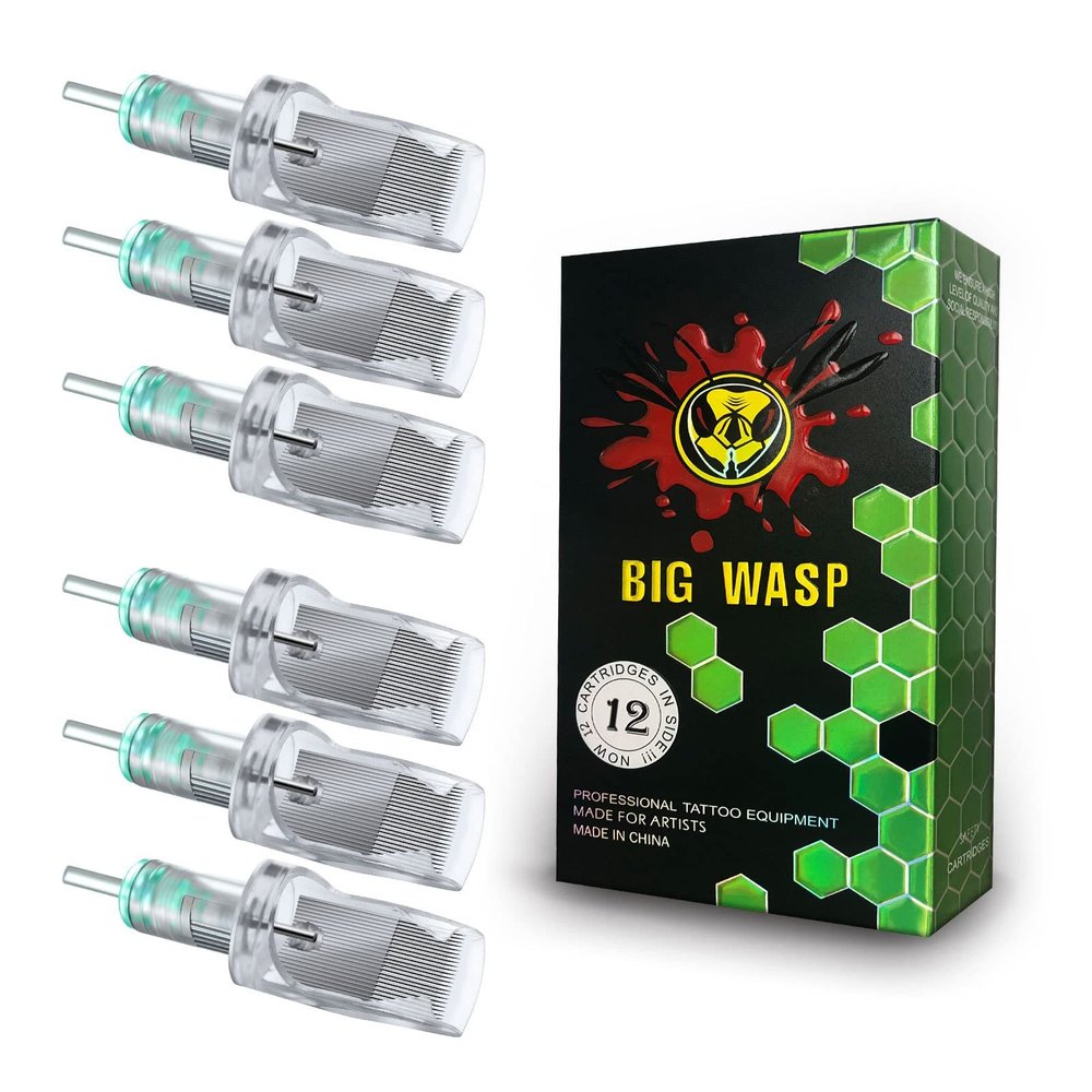 BIGWASP 12PCS 29M1 Large Tattoo Cartridge Needles Magnum 1229M1#12 Standard for Rotary Tattoo Machines