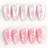 30 Sheets White Flower Nail Art Stickers 3D Pink Daisy Self Adhesive Nail Decals Acrylic Nails DIY Design Nail Stickers Spring Summer Nail Supplies for Women and Girls view 4