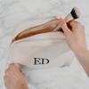 Personalized Toiletry Kit - Custom Embroidered Makeup Bag with Your Name or Initials - Premium Canvas Travel Case for Women and Men view 2