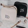 Personalized Toiletry Kit - Custom Embroidered Makeup Bag with Your Name or Initials - Premium Canvas Travel Case for Women and Men view 3