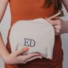 Personalized Toiletry Kit - Custom Embroidered Makeup Bag with Your Name or Initials - Premium Canvas Travel Case for Women and Men view 4