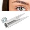 Eyebrow Pencil Sharpening Tool, Eyebrow Sharpening Tool Makeup Sharpener Firmly Fixing Adjust Screw Eyebrow Pencil Sharpener Aid Sharpener Lip Liner Eyebrow and Pencils (Silver) view 2