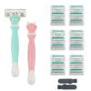 Hocmos Women's Razors - 6 Blades, Non-Slip Grip, 19 Refills & 2 Handles Great Value Travel Pack for Razors for Women Sensitive Skin view 1