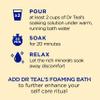 Dr Teal's Pure Epsom Magnesium Salt Soak, Prebiotic Lemon Balm & Essential Oil, 3 lbs (Pack of 4) view 4