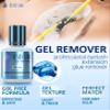 Gel Remover 15ml & Stacy Lash STL-2 Isolation I-Shaped Tweezers/GBL Free/Fast Lash Adhesive Dissolution time - 60 Sec/Precision Stainless Steel Tool/Straight Tips/Professional Supplies view 3