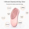 Facial Cleansing Brush, Sonic Waterproof Cleansing Brush(8 Adjustable Speeds) Effectively Cleans and Exfoliates, Soft Silicone Heated Massage Helps Open pores&Import Essence, Relieve Fatigu (Pink) view 4