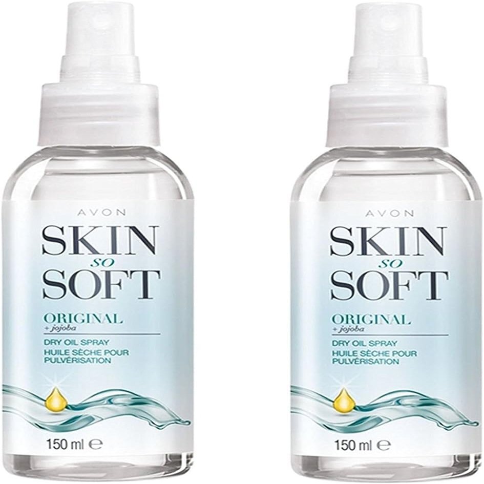AVON SKIN SO SOFT Original Dry Oil Spray 5 Fl.oz (Double Pack)
