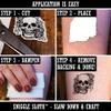 Baseball Crossed Bats Temporary Tattoo Water Resistant Fake Body Art Set Collection - Light Green (One Sheet) view 3
