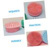 Healifty 2pcs Silicone Bathing Brush for Dual-Sided Soft Sensory Scrubber for Washing and Gentle Skin Care for Newborns and Toddlers view 4