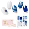 NAILOG Semi Cured Gel Nail Strips for Summer 34 pcs, Buy 2 Get 1 UV Lamp, Salon-Quality Nail Strips with Soft Gel Finish | Marine Story view 1