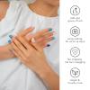 NAILOG Semi Cured Gel Nail Strips for Summer 34 pcs, Buy 2 Get 1 UV Lamp, Salon-Quality Nail Strips with Soft Gel Finish | Marine Story view 4