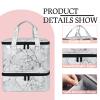 FCQQYWZ Nail Polish Organizer Case - Holds 42+ Bottles (15ml/0.5 fl.oz) and 1 Nail Lamp, Upgraded Double-layer Nail Polish Carrying Case Nail Polish Storage Bag with Handles (White) view 4