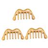 FOMIYES 3pcs Wide Tooth Scalp Care Comb Gua Sha Massage Tool Head Massager Comb Static view 1