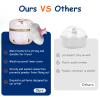 Qopoto Body Powder Puff and Container for Dusting Powder, Women Powder Puff and Powder Case for Bath and Travel (Romantic Flowers) view 4