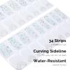 NAILOG Semi Cured Gel Nail Strips 34 pcs, Buy 2 Get 1 UV Lamp, Salon-Quality Gel Nail Stickers, Semicured Nail Wraps with Soft Gel Finish | Quartz view 3