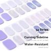 NAILOG Semi Cured Gel Nail Strips 34 pcs, Buy 2 Get 1 UV Lamp, Salon-Quality Gel Nail Stickers, Semicured Nail Wraps with Soft Gel Finish | Lavender Mist view 3