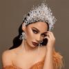 Youllyuu Bridal Crown Wedding Headband For Bride Pearl Hair Tiara Bridal Weddding Beads Headdress view 3
