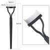Eyebrow Brush Eyelash Separator Brow Comb & Lash Spoolie Professional Eye Makeup Tools (Black + Pink)(3 Pieces Set) view 2