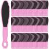 100 Pcs Pedicure Foot File Double Sided Callus Remover Sandpaper Foot Heel Rasp Tool for Dead Skin Foot Sander Foot Scraper Scrubber with Plastic Handle for Feet Spa (Pink) view 1