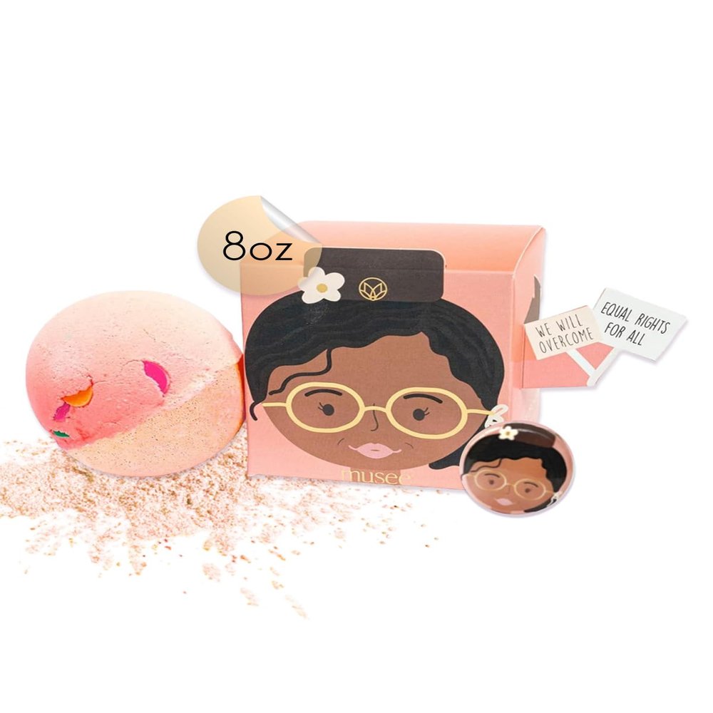 Musee Women of Change Rosa Parks Box Bath Balm | Gifts for Women, Teens, Kids & Sensitive Skin | Bath Bombs for Women | Paraben-Free & Sulfate Free | Handmade in The USA