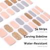 NAILOG Semi Cured Gel Nail Strips 34 pcs, Buy 2 Get 1 UV Lamp, Salon-Quality Gel Nail Stickers, Semicured Nail Wraps with Soft Gel Finish | Summer Soiree view 3