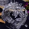 Youllyuu African Bridal Headband Woman Tiara Wedding Hair Accessories Rhinestone Headpiece Bride Headwear view 4