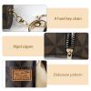 Adorila 2 Pack Lipstick Organizer, Leather Lip Gloss Bag with Keychain, Portable Mini Lipstick Case for Purse (Brown, Pink) view 2