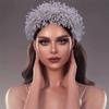Youllyuu Bridal Hair Accessories Large Wedding Headbands Brides Tiara And Crown Brides Jewel Headbands view 2