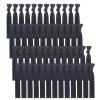 50 Pack Solid Color Knotted Hair Ties - No Crease Hair Ponytail Elastics for Women and Girls (black) view 1