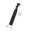 50 Pack Solid Color Knotted Hair Ties - No Crease Hair Ponytail Elastics for Women and Girls (black) view 4