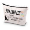 JYTAPP Pole Vaulter Makeup Bag Pole Vault Gifts Pole Vault Girl Like a Normal Girl But Cooler Makeup Bag Gifts For Pole Vaulters Makeup Zipper Pouch Bag view 1