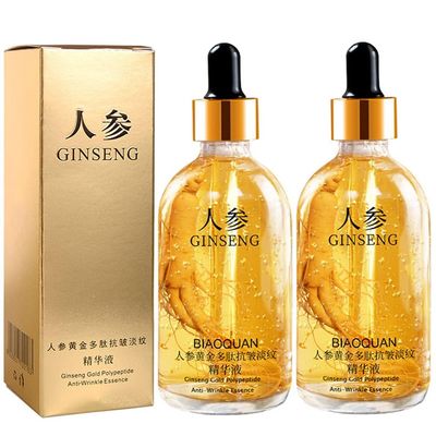Ginseng Polypeptide Anti-Ageing Essence, Ginseng Extract Liquid Gold Ginseng Anti Wrinkle Serum Oil, Ginseng Polypeptide Essence, Ginseng Gold Serum Korean Anti Aging Essence