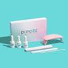 DipGel Essentials Kit, Acrylic Powder and Dip Gel Resin Kit, Starter System by DipWell (Comes With Priming Gel Prep, Self-leveling Gel Base, Non-tacky Gel Top + UV/LED Lamp) Professional Grade view 3