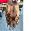 12inch Ombre Highlight U Part Wig Human Hair Body Wave for Women 4/27 Balayage Brown Blonde 130% 1X4 U Open Full Head Upart Natural Hair Half Wig Clips In Scalp Protective Beginner Friendly view 3