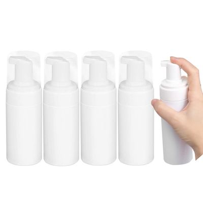 100ml White Soap Foam Pump Bottle Travel Plastic Foam Dispenser Bottle for Cleaning, Travel, Cosmetics Packaging and Liquid Cleaning (10PCS)