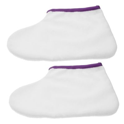 FOMIYES 1 Pair Paraffin Wax Booties Paraffin Wax Foot Warming Cover Waxed Feet Booties for Foot Care Paraffin Wax Bath Socks for Home SPA Salon