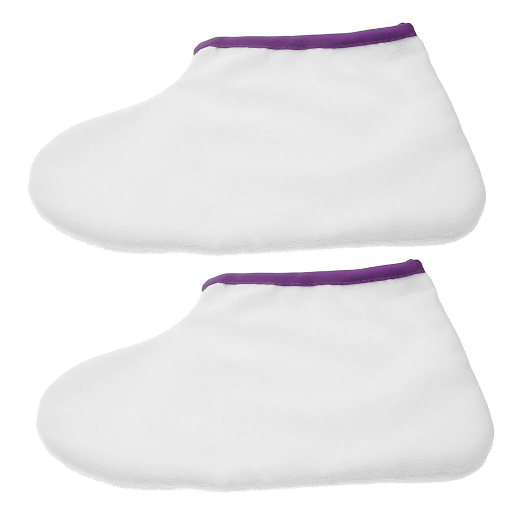 FOMIYES 1 Pair Paraffin Wax Booties Paraffin Wax Foot Warming Cover Waxed Feet Booties for Foot Care Paraffin Wax Bath Socks for Home SPA Salon