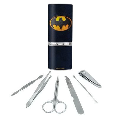 GRAPHICS & MORE The Flash Batman Logo Stainless Steel Manicure Pedicure Grooming Beauty Care Travel Kit