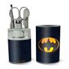 GRAPHICS & MORE The Flash Batman Logo Stainless Steel Manicure Pedicure Grooming Beauty Care Travel Kit view 2