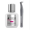 Pure Gel Remover 15ml & Stacy Lash STL-5 Volume L-Shaped Tweezers/GBL Free/Fast Lash Adhesive Dissolution time - 60 Sec/Precision Stainless Steel Tool/Angled Tips/Professional Supplies view 1