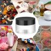 Aoriher 150 Pcs Plastic Container Jars with Lids Round Cosmetic Jars Empty Plastic Container for Lotion, Cream, Ointments, Makeup, Eye Shadow, Rhinestone, Samples, Pot, Travel Storage(1 oz,Black) view 4