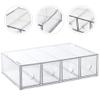 Alipis Clear Shelves Storage Drawers Clear Hair Tie Organizer 4-drawer Organizer, Acrylic Cosmetics Box Makeup Tool Holder Stackable Storage Containers Box Acrylic Drawer Organizer view 3