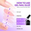2 pc 6 in 1 Gel Glue and Short Coffin Nail Tips 240pcs view 4