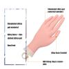 Nail Art Practice Hand Manicure Mannequin Fake Hand for Nail Training Display Silicone Hand For Acrylic Nails view 2