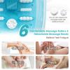 COSTWAY Foot Spa Bath Massager, with Heat, Bubbles & Vibration Mode, 12 Rollers & Pedicure Stone, Mini Acupressure Massage Points, Digital Temperature Control (Lake Blue) view 4