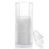 ULTECHNOVO 2pcs Cosmetic Cotton Pad Holder, Cosmetic Cotton Pads Storage Rack,Makeup Rounds Holder, Acrylic Pad Organizer Container Dispenser Storage Display Rack for Bathroom view 1