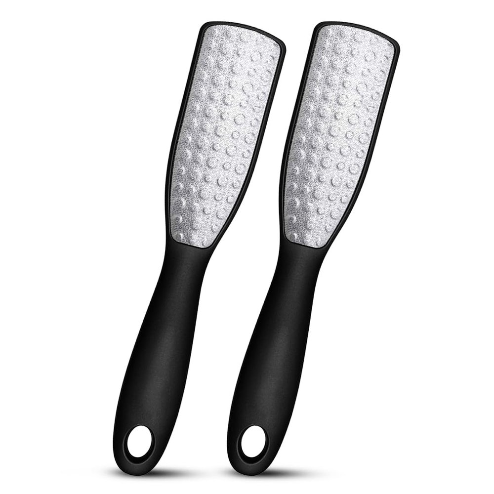 Swissker by Swissklip Foot File Callus Remover for Feet I A Perfect Heel Scraper for Cracked Heels I Luxurious Foot Scraper for Callus Removal and Dead Skin Remover for Feet (2 Pack)