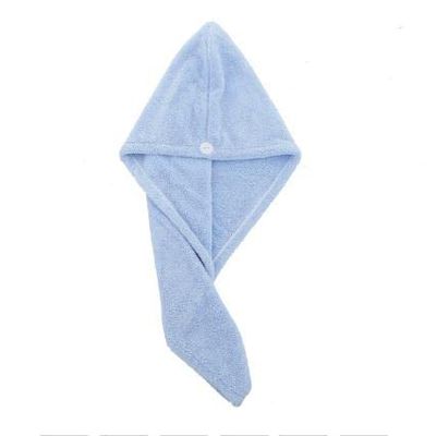 Head Wrap Bathing Tools Microfibre After Shower Hair Drying Wrap Womens Girls Ladies Towel Quick Dry Hair Hat Cap Pink (Blue)