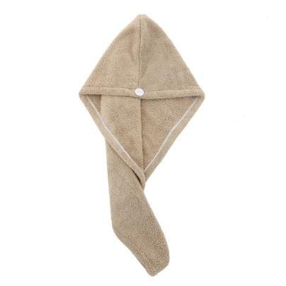 Head Wrap Bathing Tools Microfibre After Shower Hair Drying Wrap Womens Girls Ladies Towel Quick Dry Hair Hat Cap Pink (Brown)