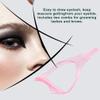 4 Pcs Eyelash Card, 3 in 1 Reusable Plastic Mascara Guard Eyelash Brush Curler Lash Comb Makeup Cosmetic Tools for Women view 3